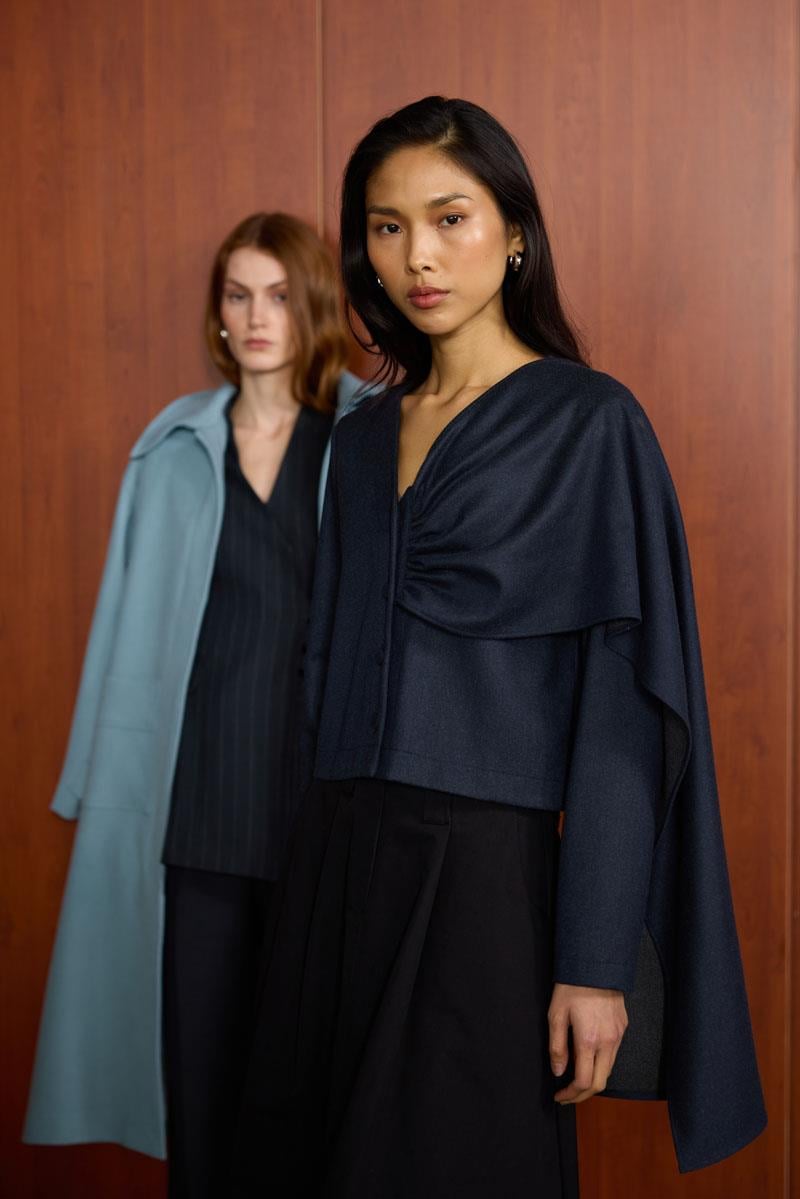 Şalı Çıkabilen Ceket Lacivert