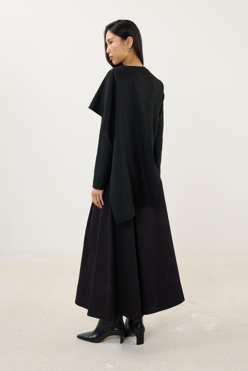 Şalı Çıkabilen Ceket Siyah