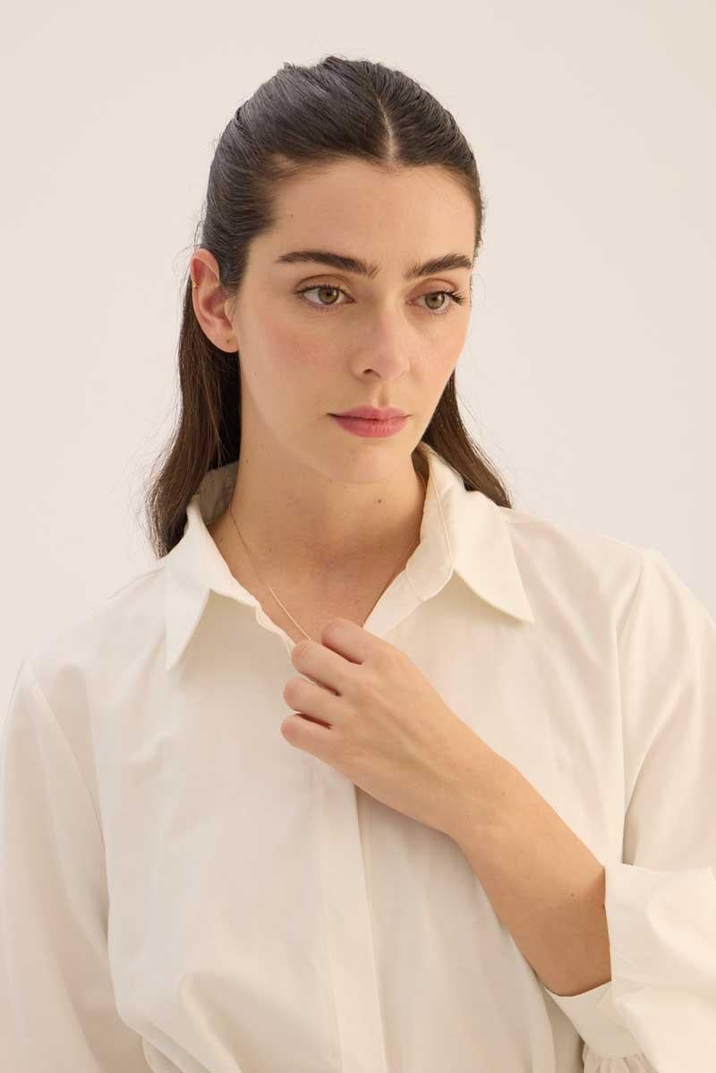 Takma Balon Kollu Gömlek