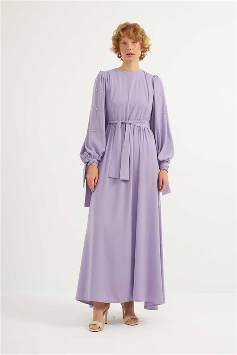 Taş İşlemeli Gece Elbisesi