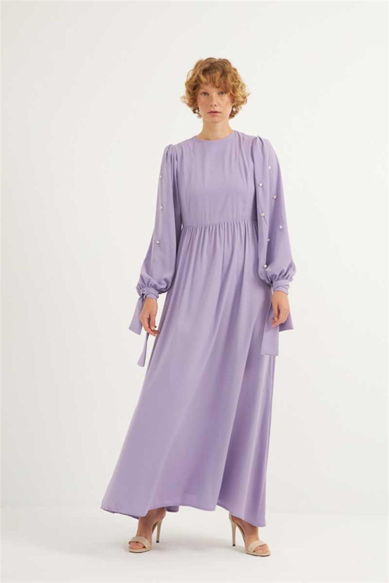 Taş İşlemeli Gece Elbisesi