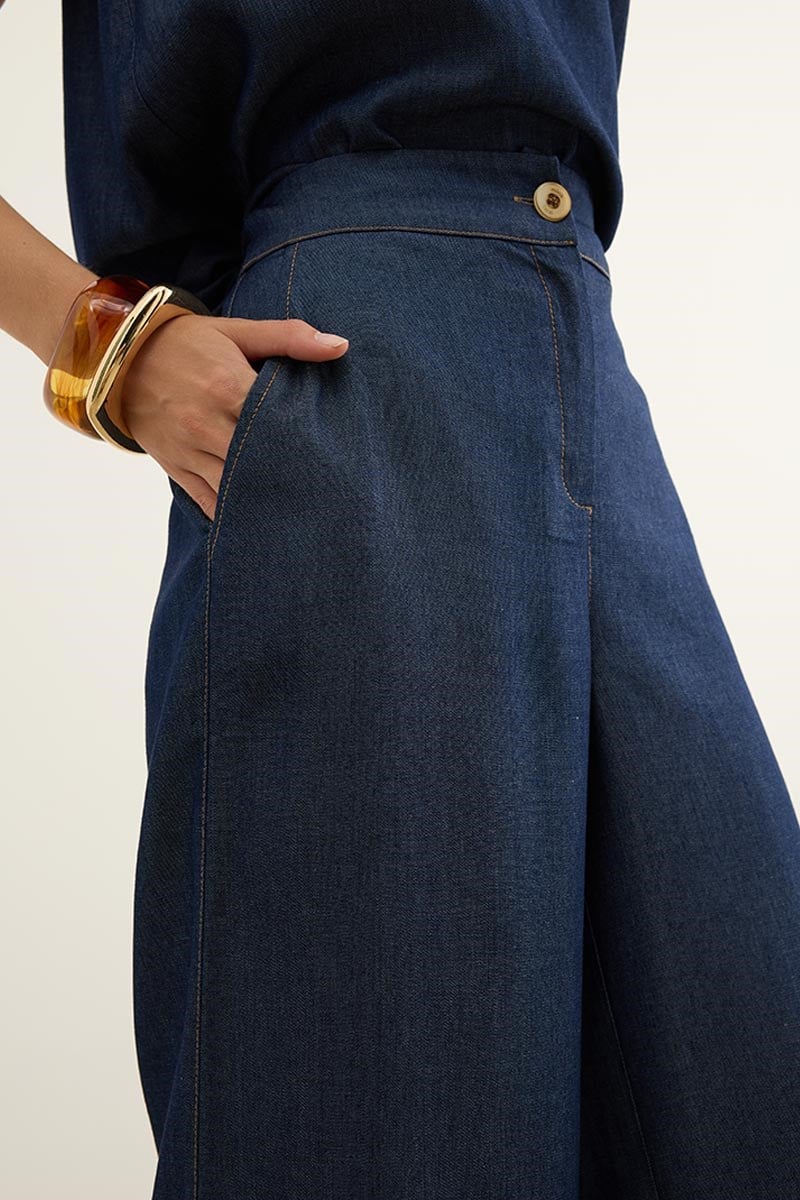 Tensel Denim Pantolon Lacivert