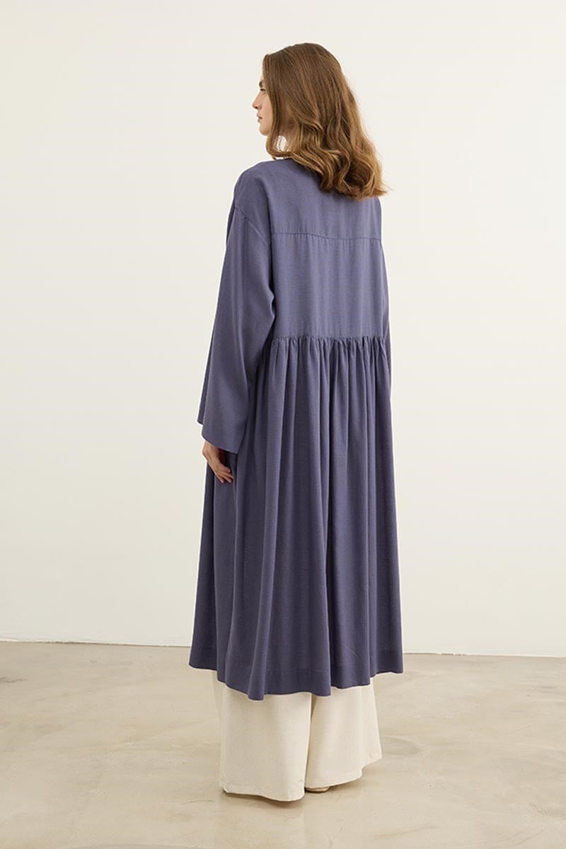 Uzun Kimono Tunik Lavanta