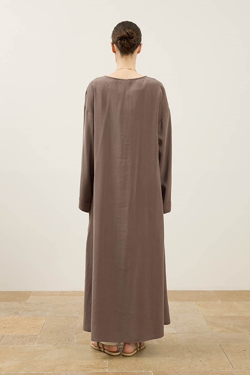 Uzun Modal Abaya Vizon