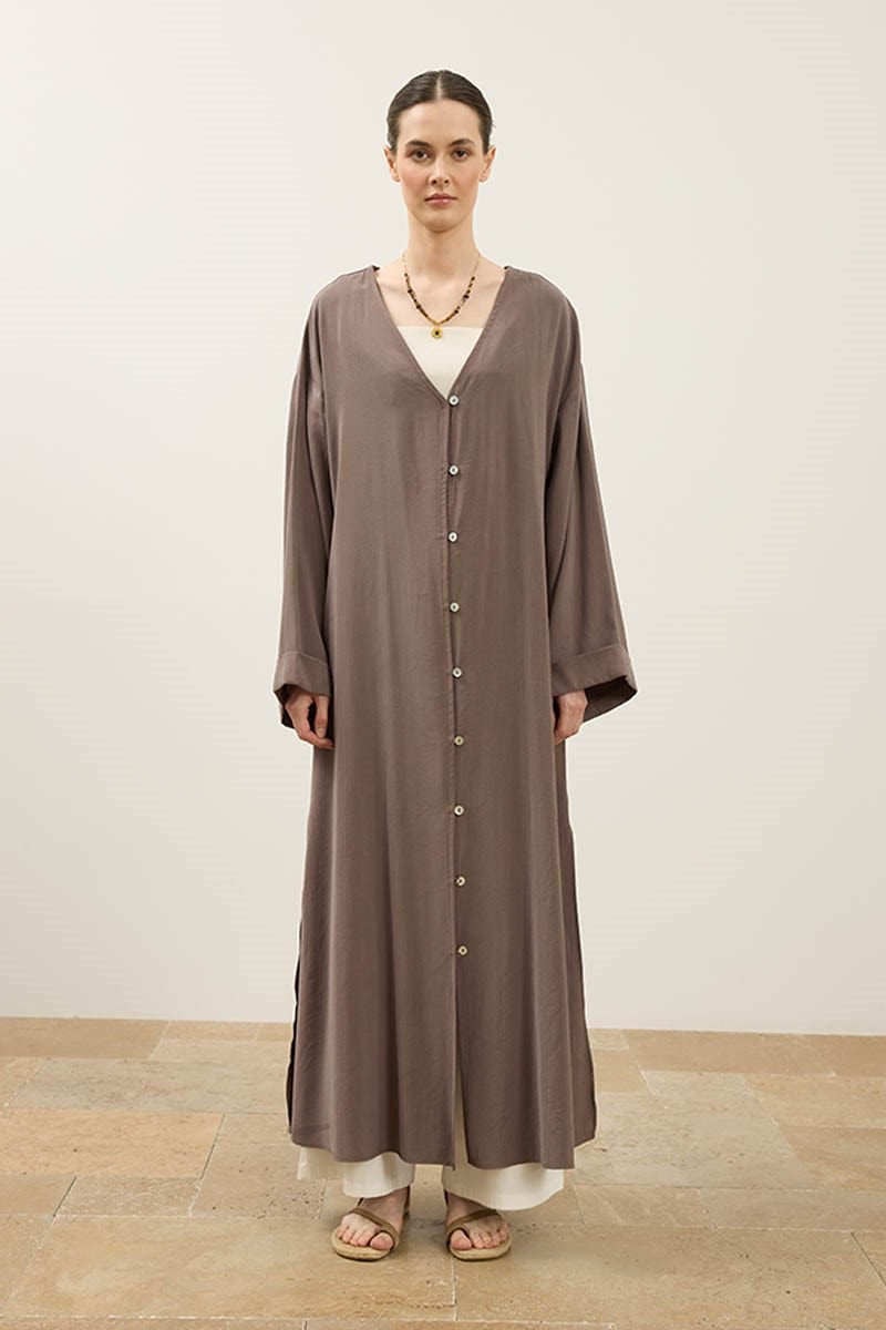 Uzun Modal Abaya Vizon