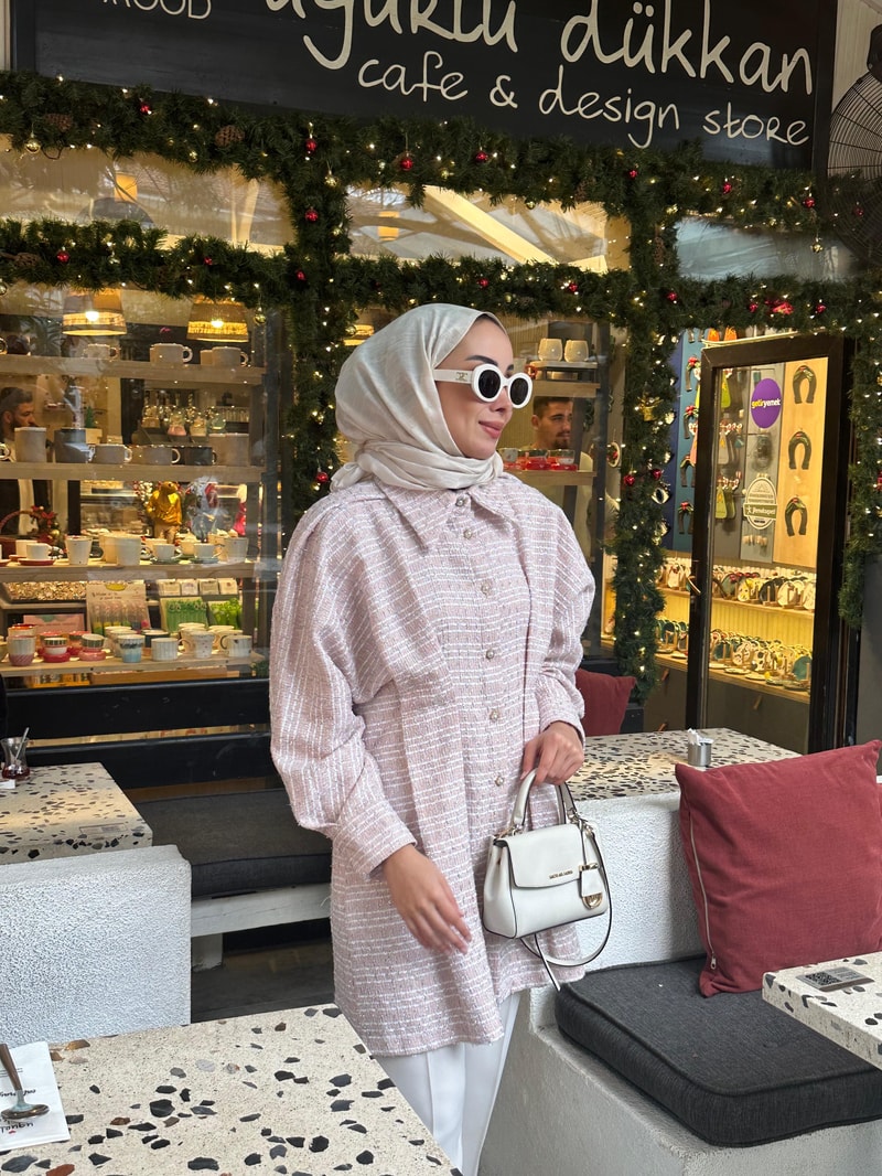 NOIRRE DESİGNCeketChanel Hera Ceket Pudra 