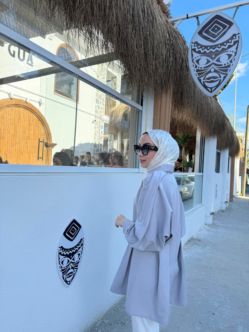 NOIRRE DESİGNCeketHera Ceket Açık Gri