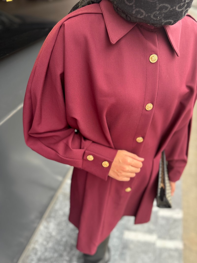 NOIRRE DESİGNCeketHera Ceket Bordo