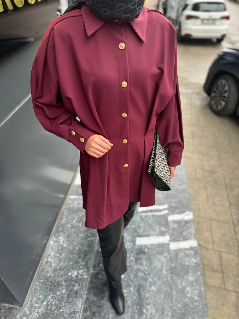 NOIRRE DESİGNCeketHera Ceket Bordo