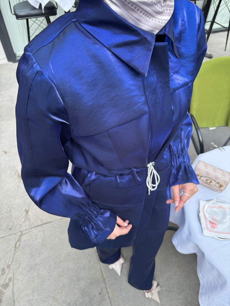 NOIRRE DESİGNTakımLilibeth Shine Takım mavi