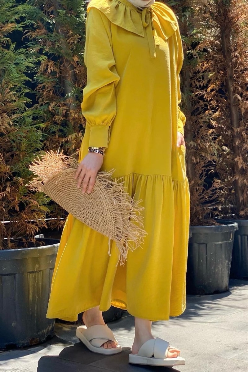 Seyma CandanoğluElbiseSafari Keten Elbise