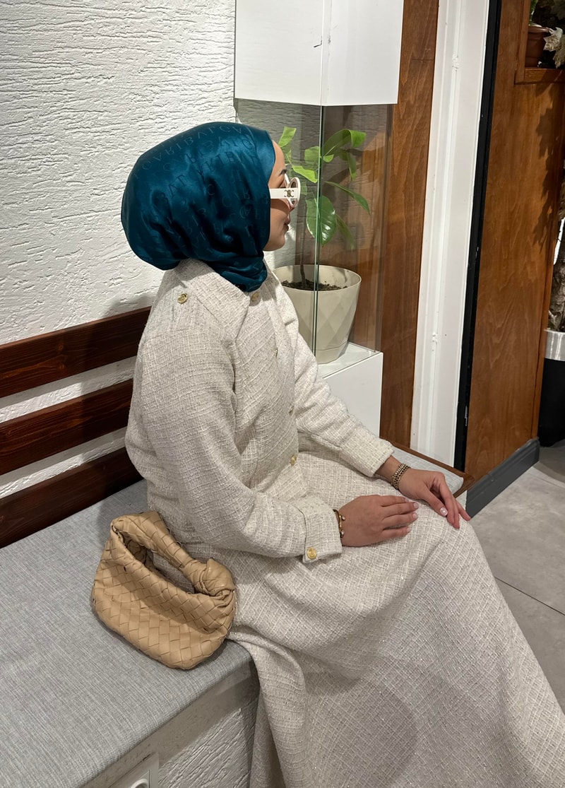 NOIRRE DESİGNTakımTÜVİT ETEK CEKET TAKIM BEJ 