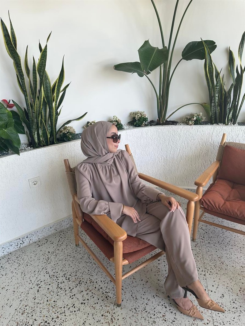 NOIRRE DESİGNTakımVizon Üçlü Kol Detaylı Takım 