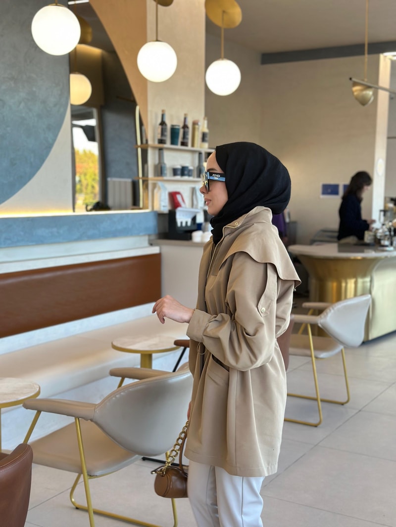 NOIRRE DESİGNCeketYAKADETAYLI NORA TRENÇKOT (camel)