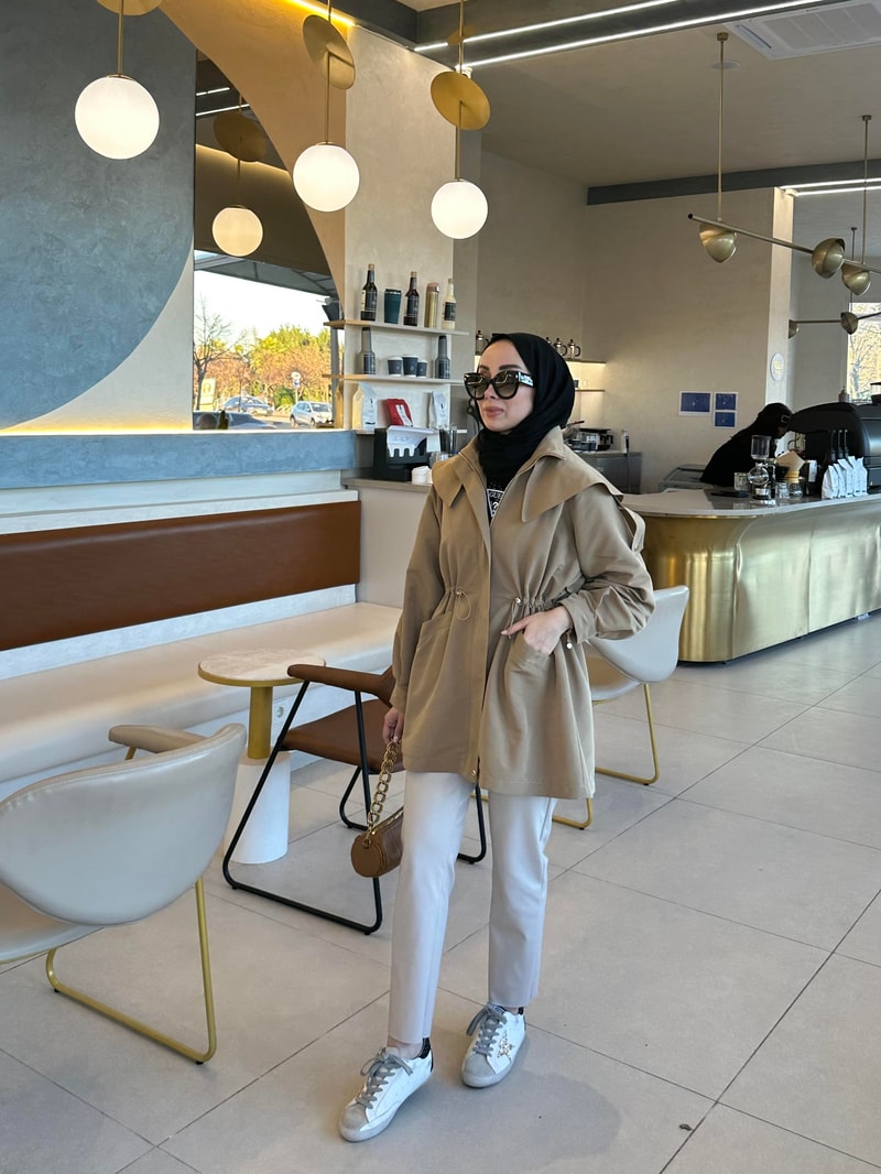 NOIRRE DESİGNCeketYAKADETAYLI NORA TRENÇKOT (camel)