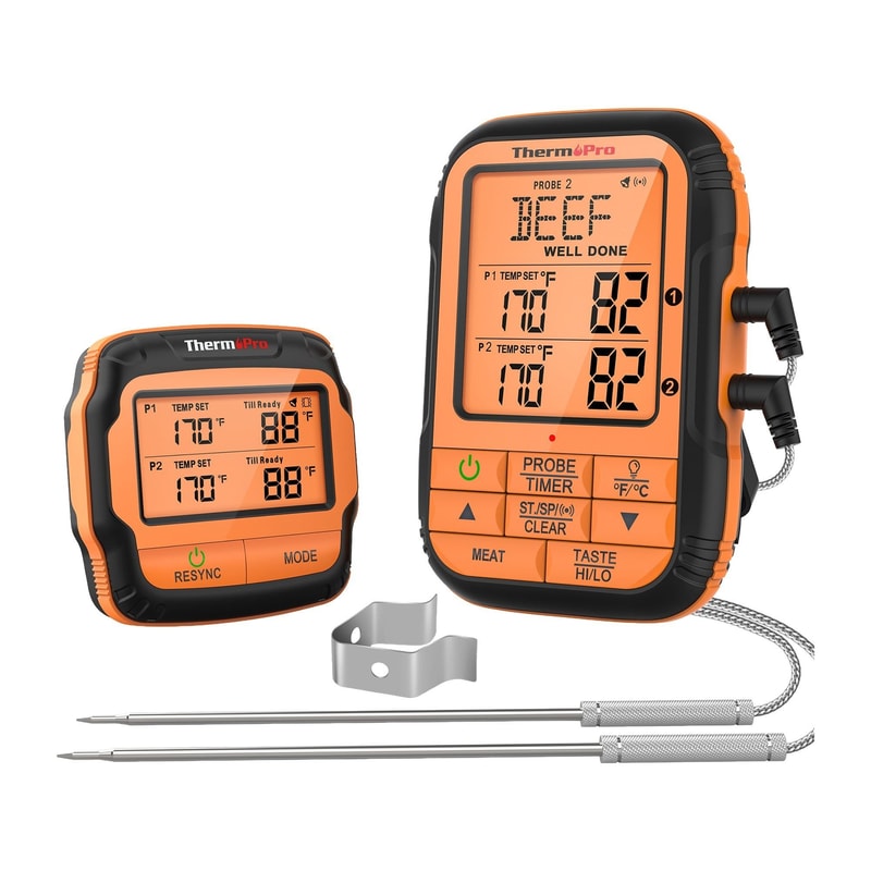 ThermoPro TP28C 2Problu Zamanlayıcılı 150m Kablosuz…