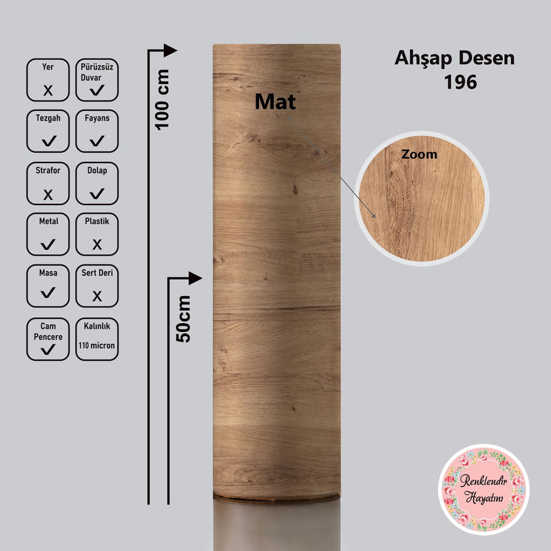 Ahşap Desenli Folyo A-196