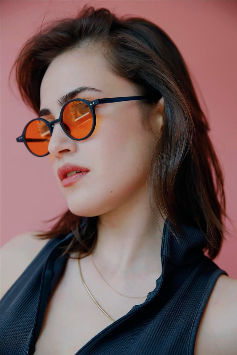 Almira Navy Orange Güneş Gözlüğü