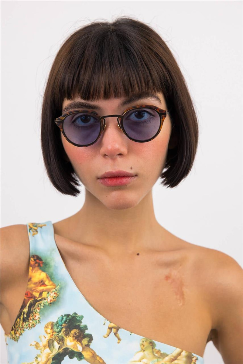 Alyssa Blue Leopard Güneş Gözlüğü