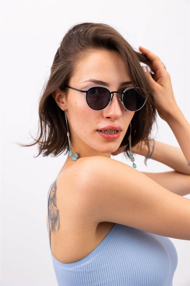 Alyssa Matt Clear Black Güneş Gözlüğü