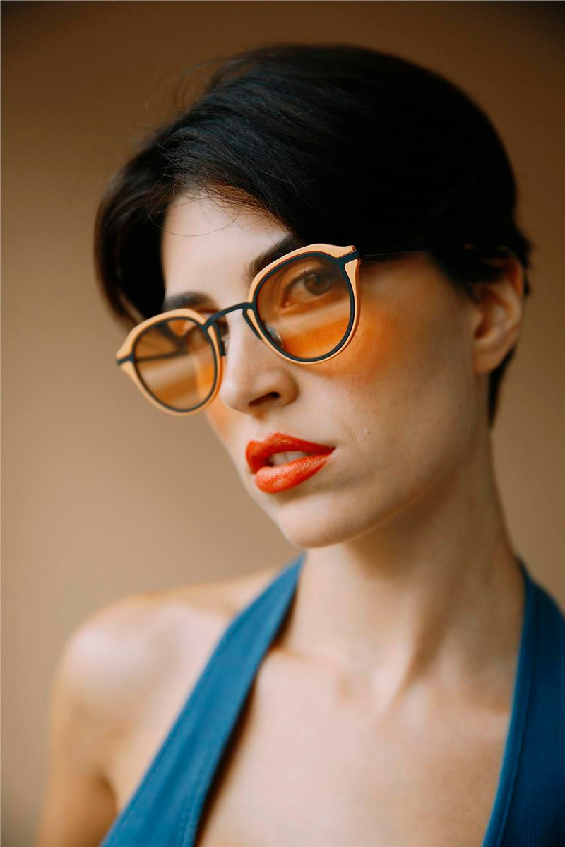 Alyssa Matt Orange Orange Güneş Gözlüğü