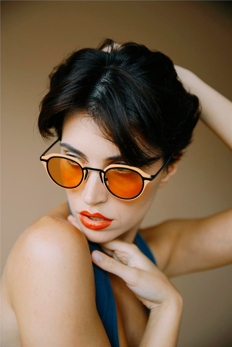 Alyssa Matt Orange Orange Güneş Gözlüğü