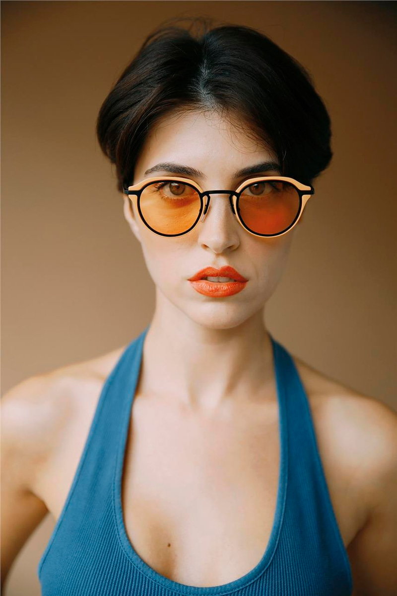 Alyssa Matt Orange Orange Güneş Gözlüğü
