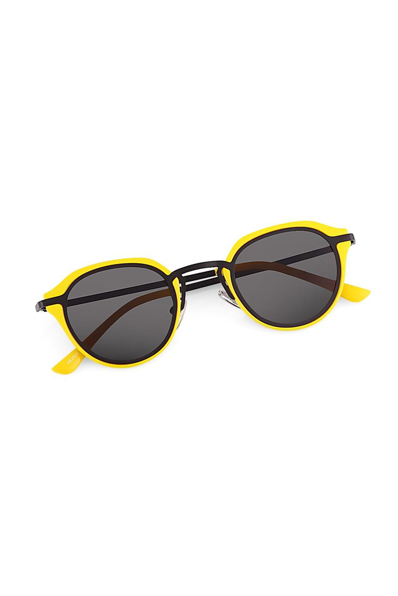 Alyssa Matt Yellow Black Güneş Gözlüğü