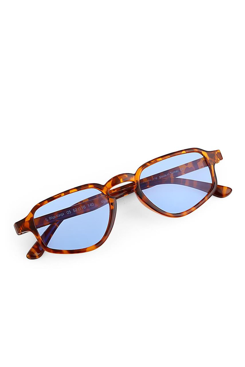 Amelie Leopard Blue Güneş Gözlüğü