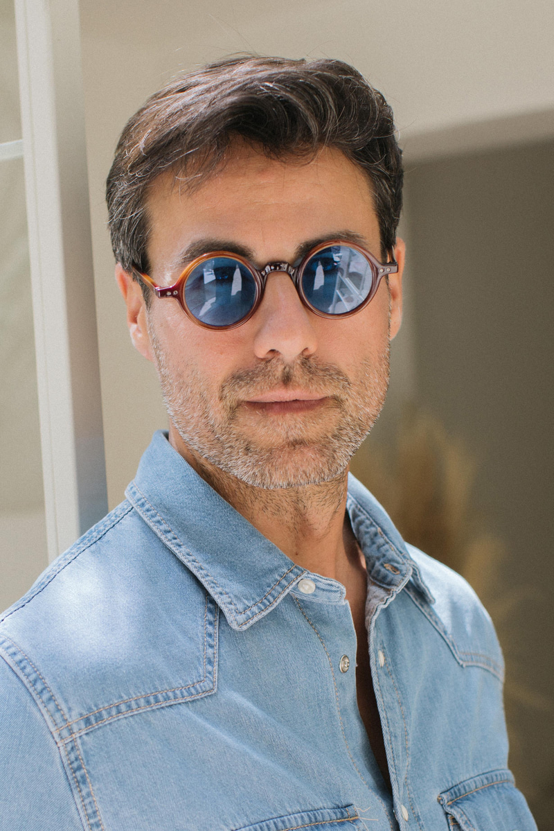 Aristo Latte Brown Blue Erkek Güneş Gözlüğü