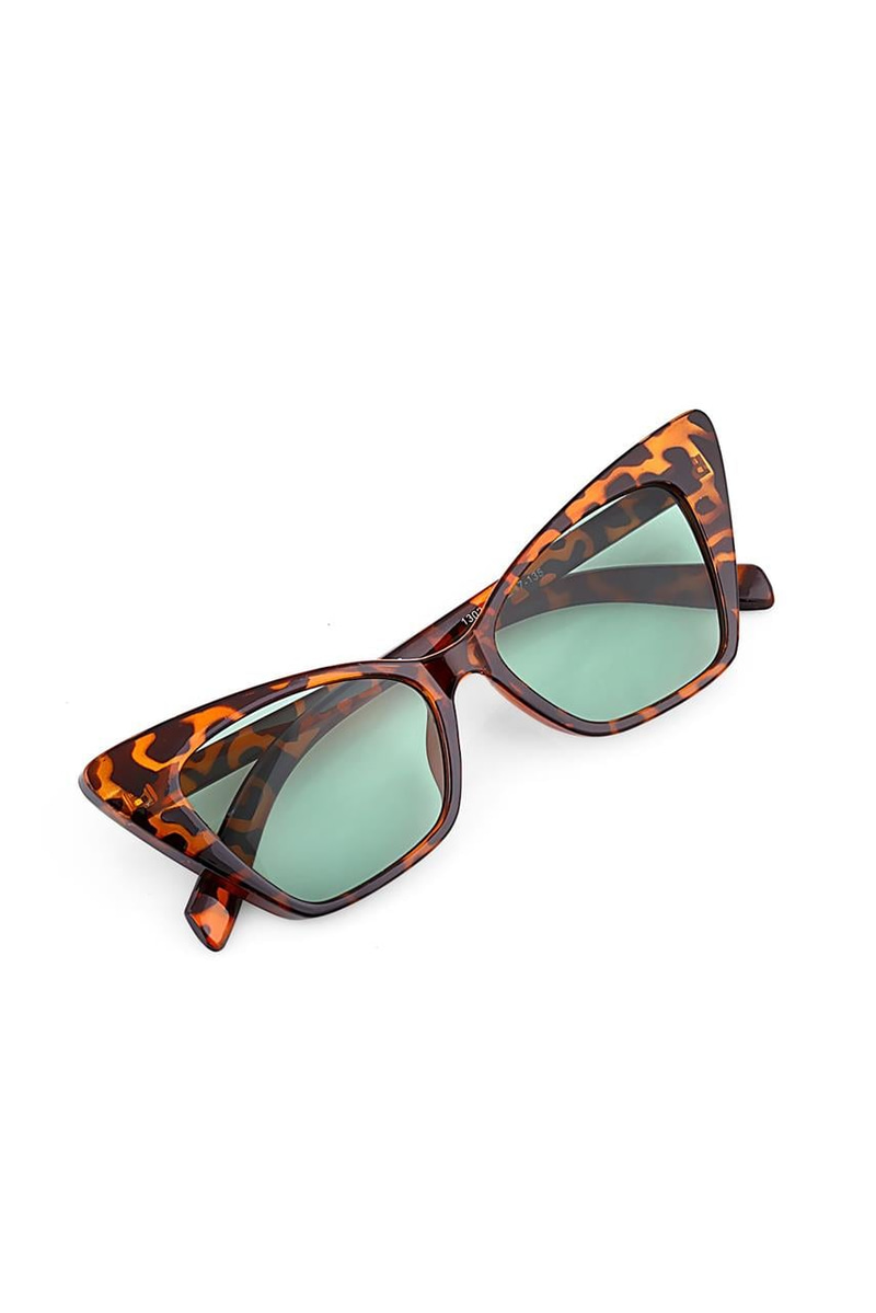 Ayshe Green Leopard Güneş Gözlüğü