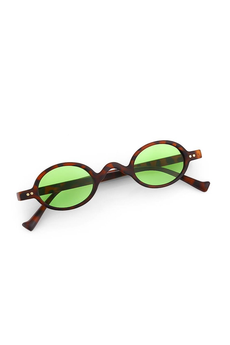 Baraque Matt Green Leopard Güneş Gözlüğü