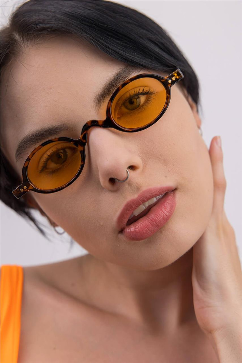 Baraque Orange Leopard Güneş Gözlüğü