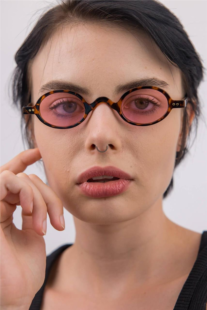 Baraque Pink Leopard Güneş Gözlüğü