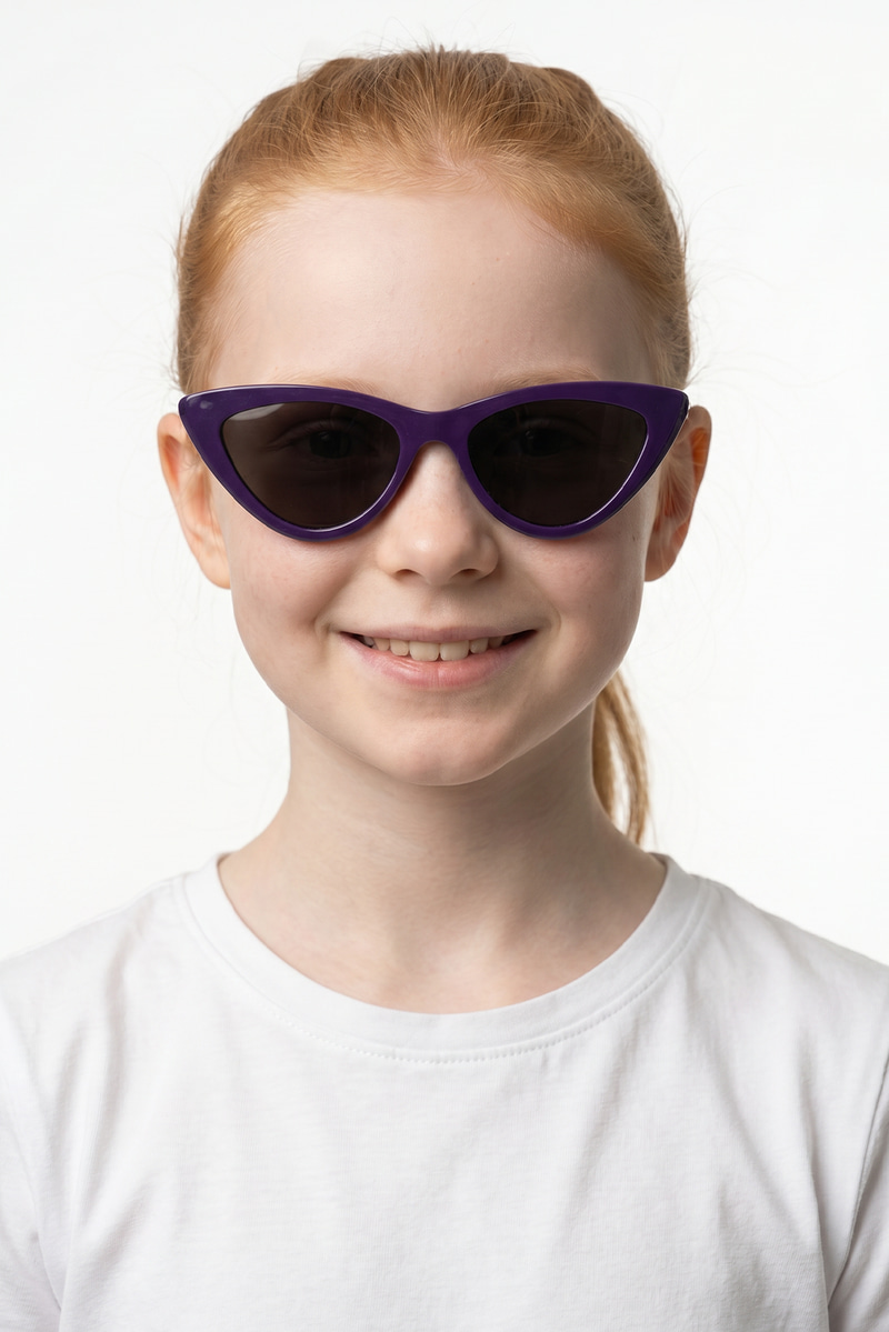 Batt Dark Purple Black Kız Çocuk Güneş Gözlüğü