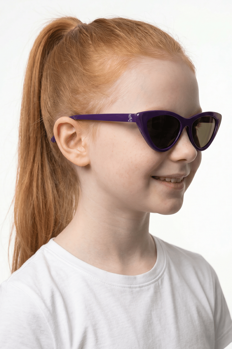 Batt Dark Purple Black Kız Çocuk Güneş Gözlüğü