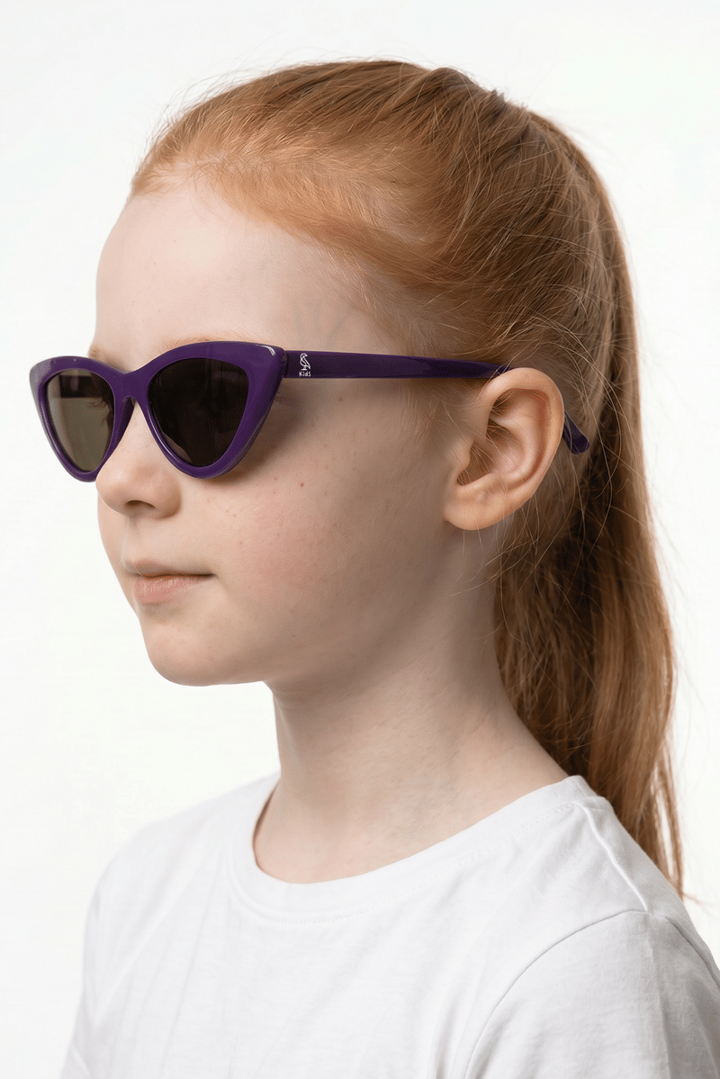 Batt Dark Purple Black Kız Çocuk Güneş Gözlüğü