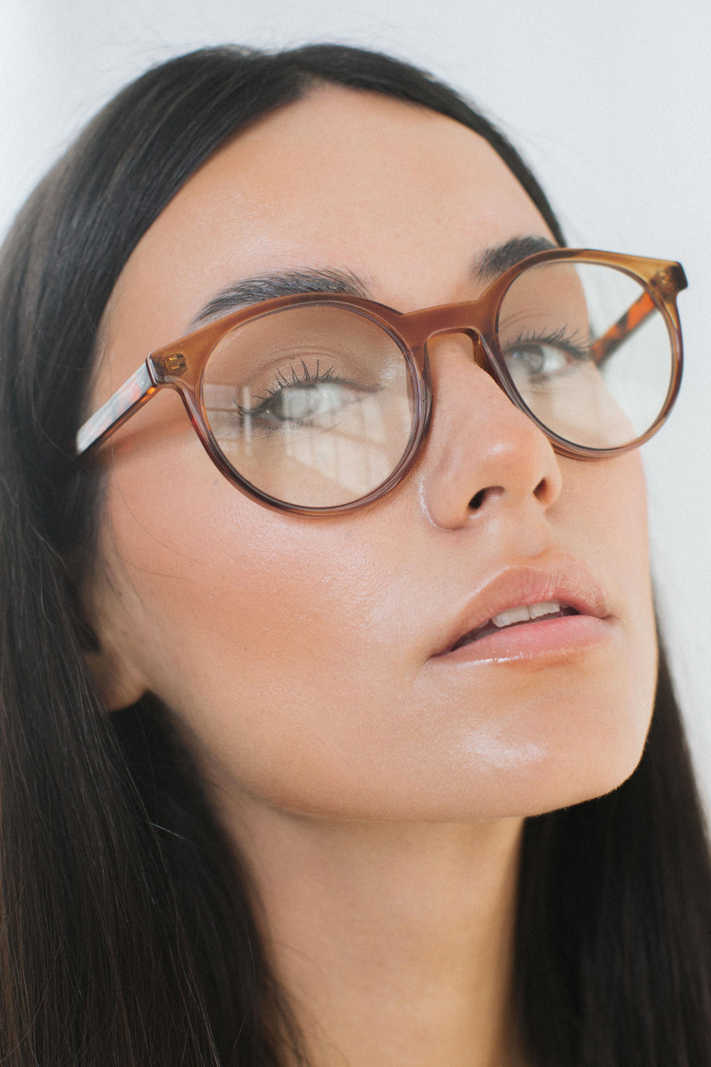 Baykuş Amber Leopard Mavi Işık Koruyucu Gözlük