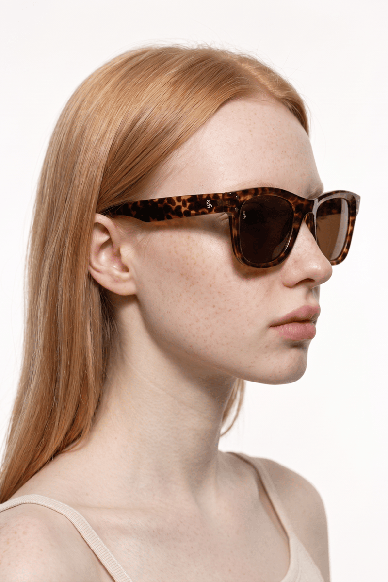 Belen Leopard Brown Güneş Gözlüğü
