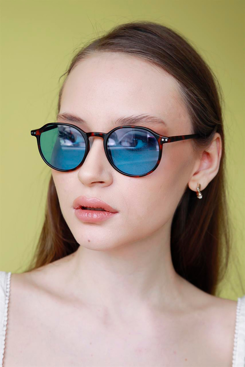 Cafune Leopard Blue Güneş Gözlüğü