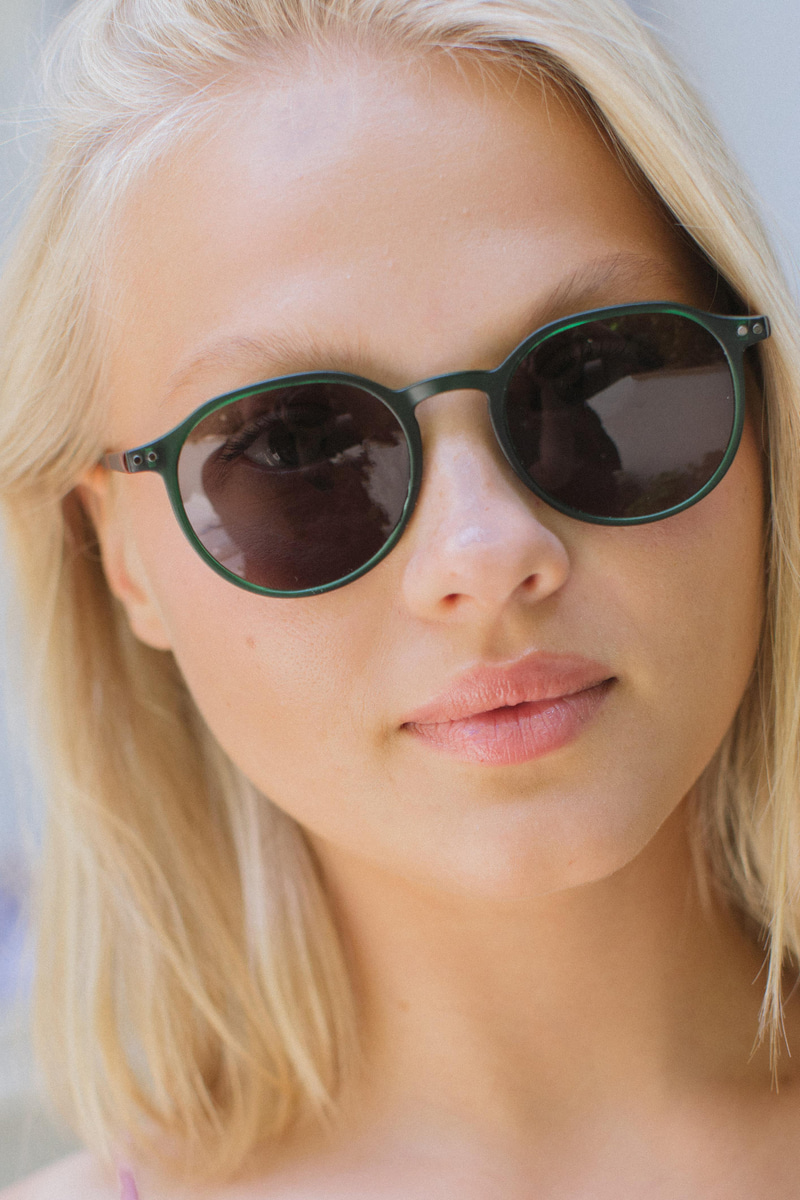 Cafune Matt Green Leopard Black Güneş Gözlüğü