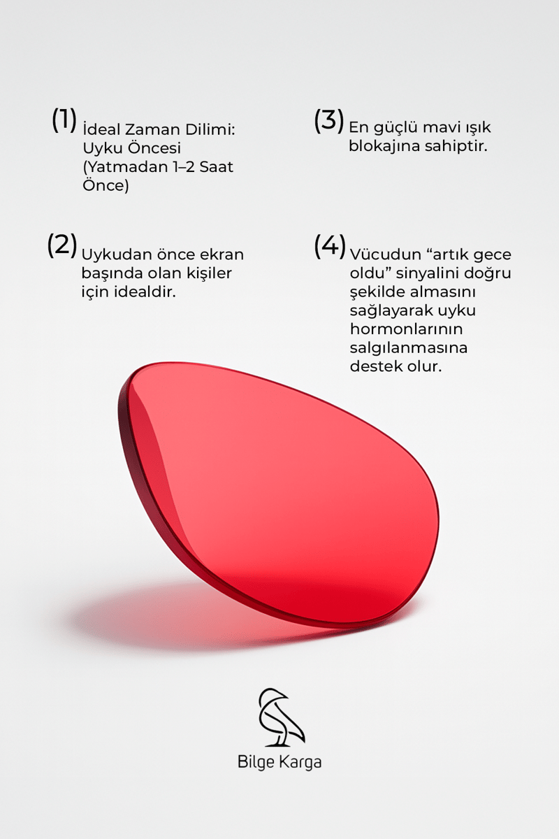 Çardak Black Red Sirkadiyen Denge Gözlüğü