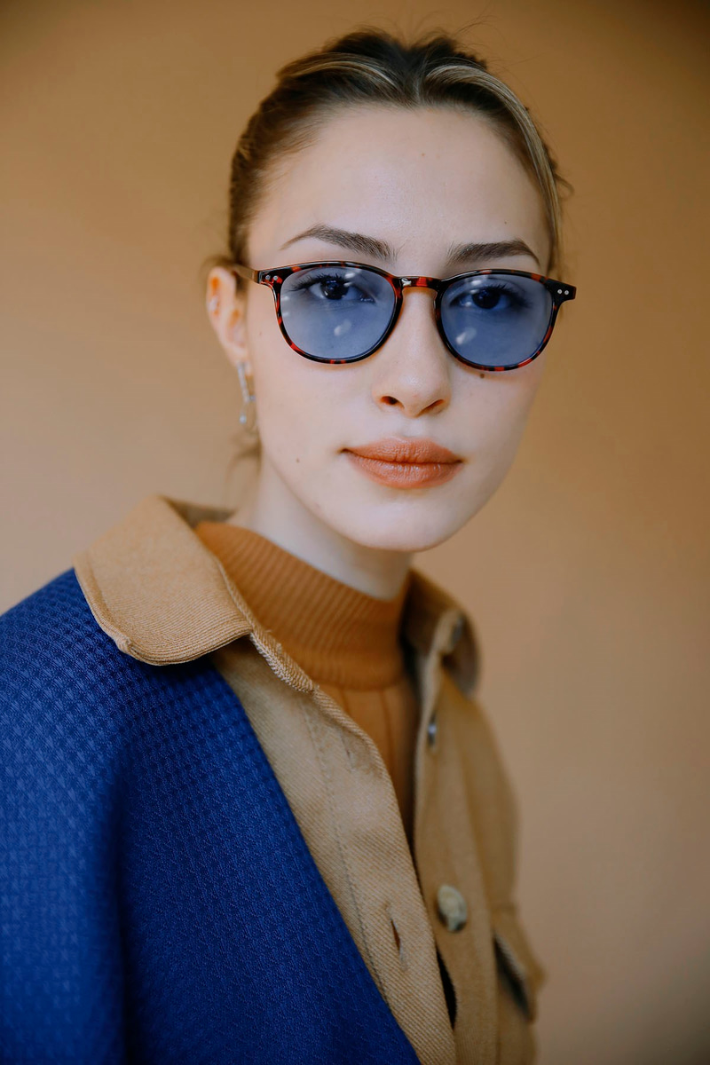 Carmen Leopard Blue Güneş Gözlüğü