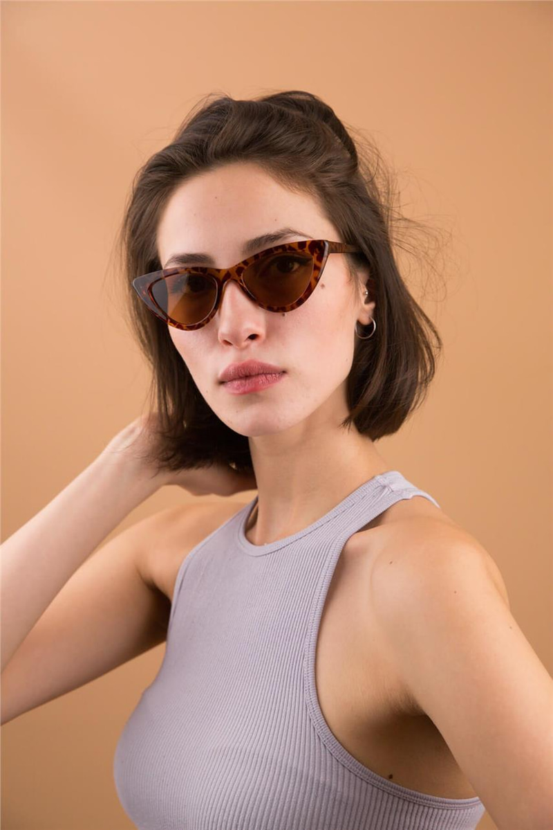 Cat Eye Classic Leopard Güneş Gözlüğü