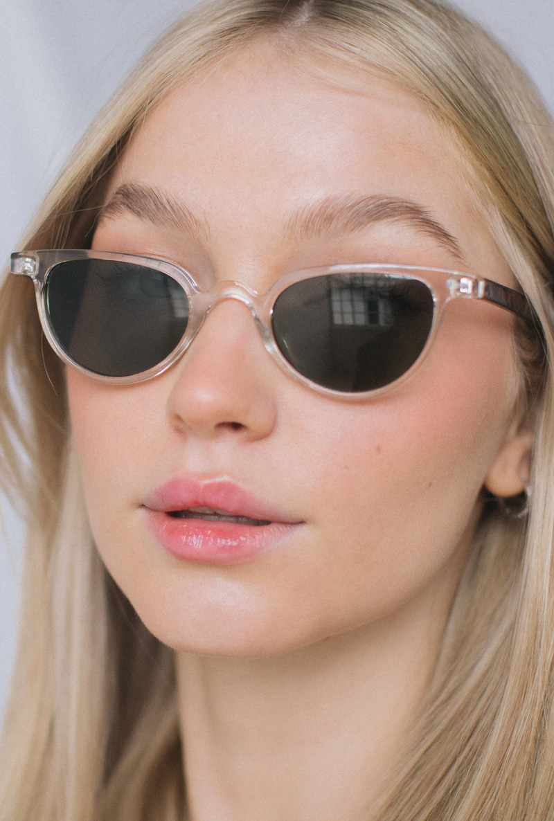 Ceyda Clear Leopard Green Güneş Gözlüğü