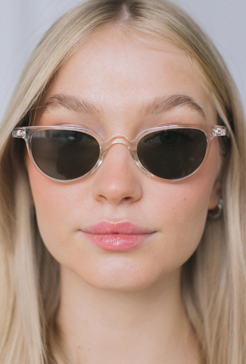 Ceyda Clear Leopard Green Güneş Gözlüğü
