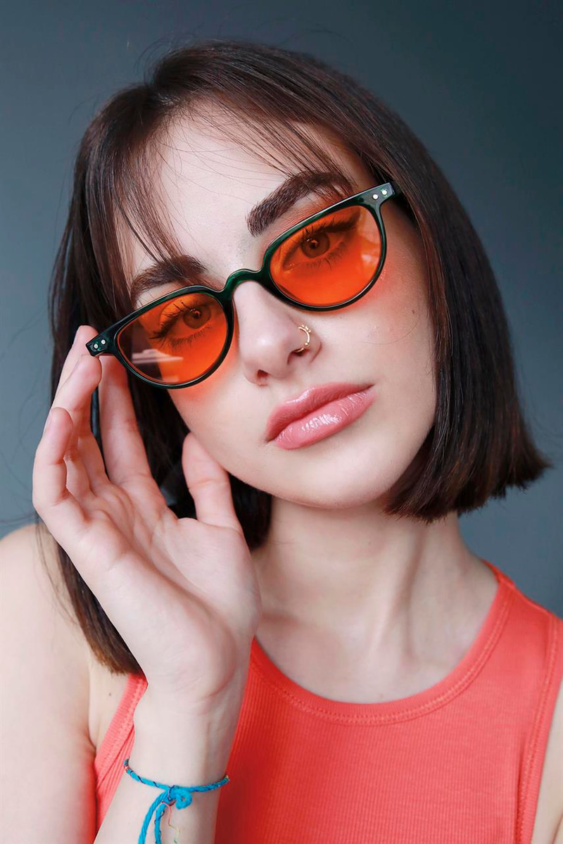 Ceyda Green Orange Güneş Gözlüğü