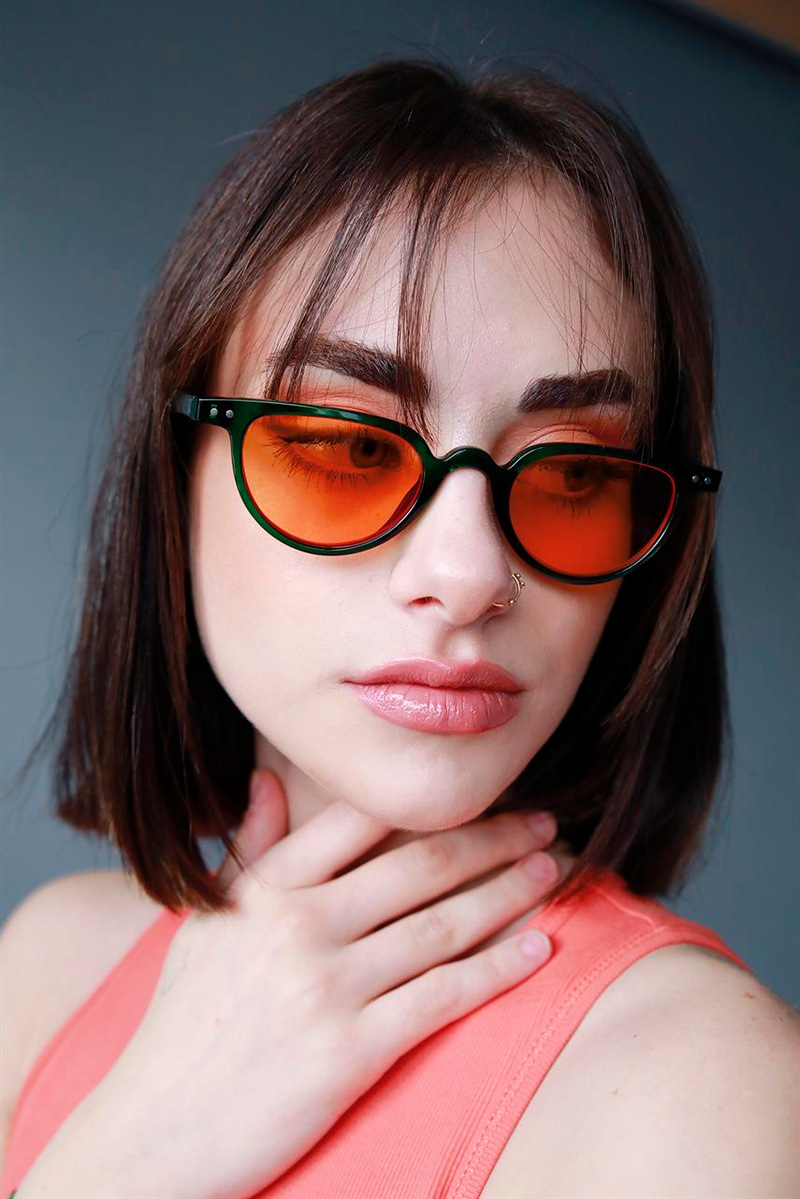 Ceyda Green Orange Güneş Gözlüğü