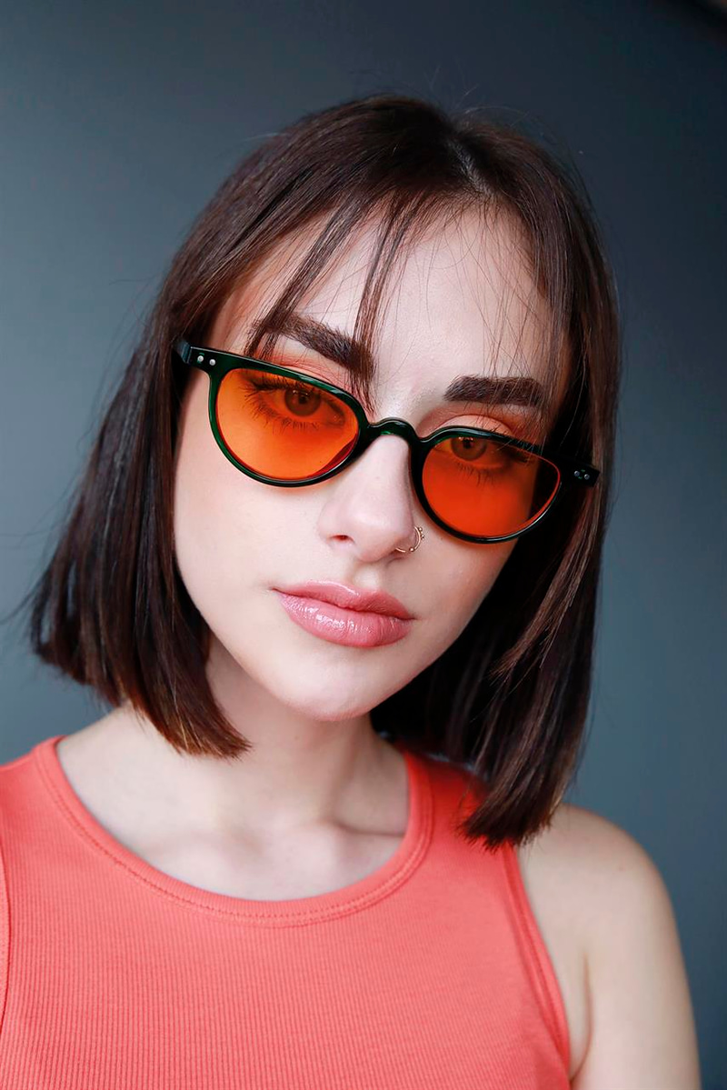 Ceyda Green Orange Güneş Gözlüğü