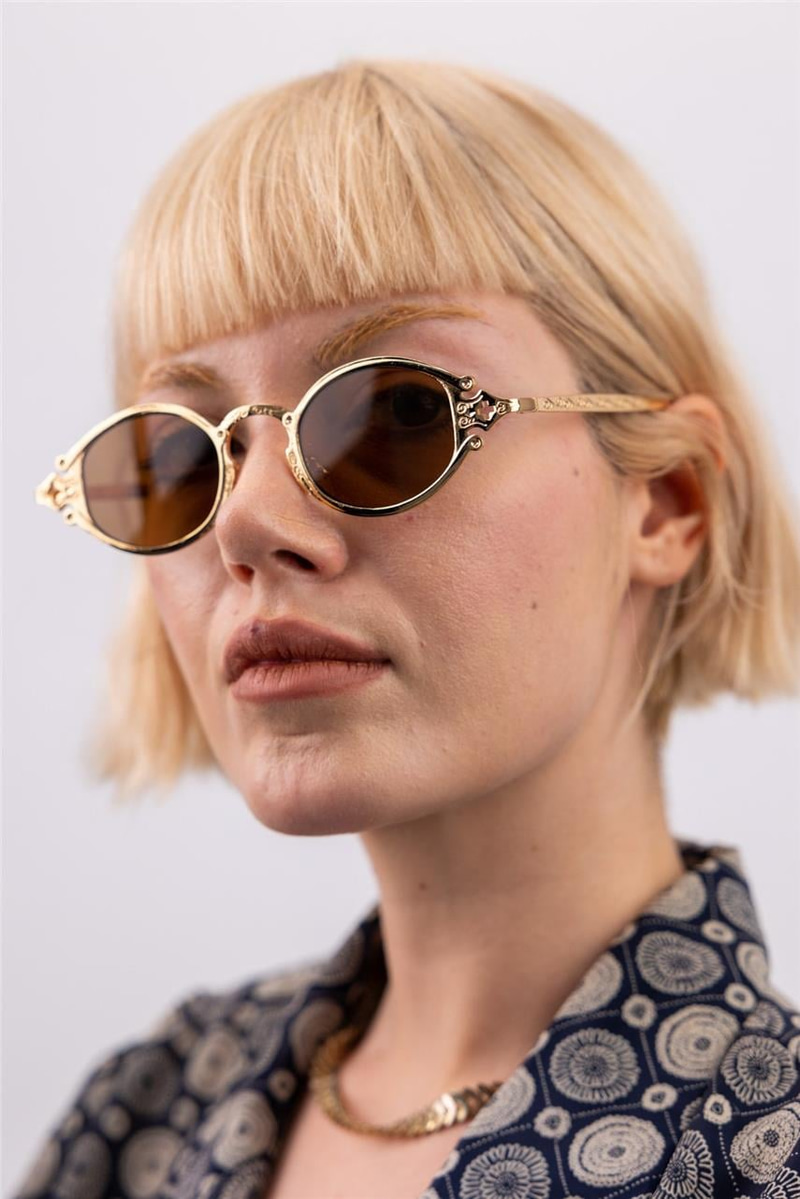 Charlotte Gold Brown Güneş Gözlüğü